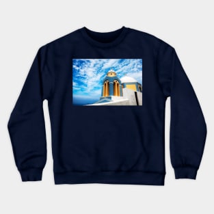 Santorini Greek Orthodox Church Crewneck Sweatshirt